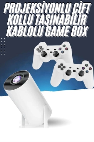 Znv Zenvia Mey İthalat 4k Wireless Çift Kollu Kumandalı Oyun Projeksiyonu Retro Video Oyunu Yeni Nesil Znv2025 Cmn 40903220