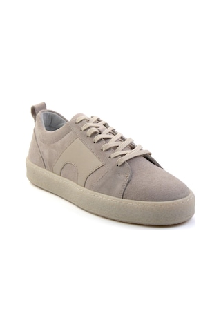 Bambi Bej Leather Erkek Sneaker E01442500602 Bej
