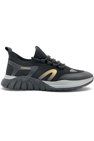 Gamelu Enjin Memory Taban Sneakers Erkek Spor Ayakkabı Siyah