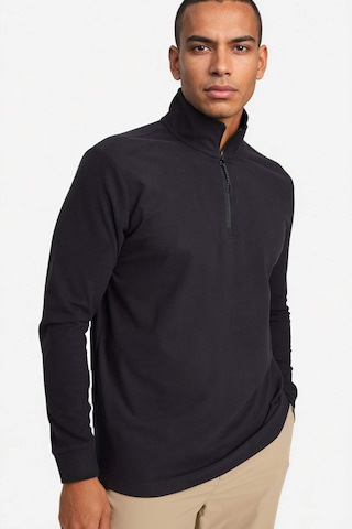 Defacto Defactofit Standart Fit Dik Yaka Yarım Fermuarlı Polar Sporcu Sweatshirt F2302ax25wnbk81 Siyah