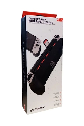 Nintendo Oled Ek Oyun Kart Depolama Alanlı Rubber Grip