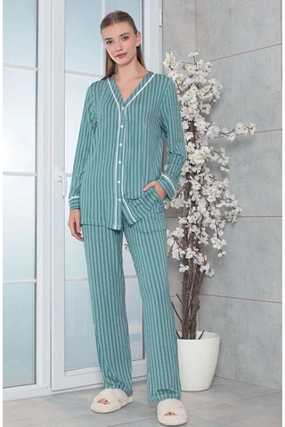 Limissi Viskon Pijama Takımı Yeşil