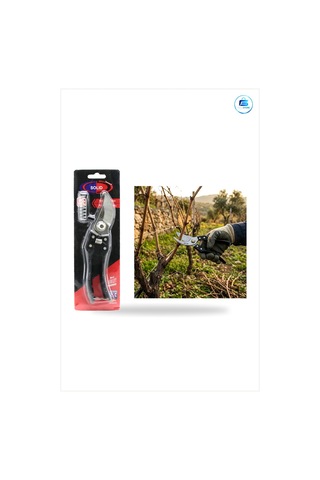 Çelik Bağ Makası Kırpma 200 Mm Geniş Ağız Yedek Yaylı Bahçe Budam