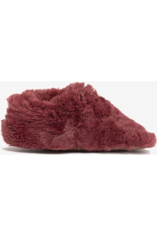 Furry Furry Bordo Kürk Barefoot Patik-bordo Kürk