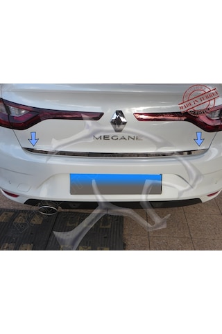 Renault Megane 4 Sedan Krom Formlu Bagaj Alt Çıtası 2016 Üzeri