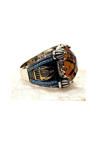 Cami Temalı 925 Ayar Gümüş Erkek Yüzük