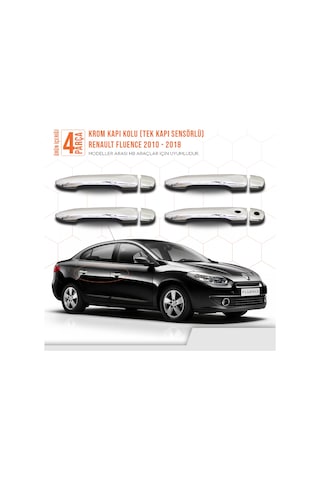 Renault Fluence Krom Kapı Kolu 4 Kapı - Tek Kapı Sensörlü