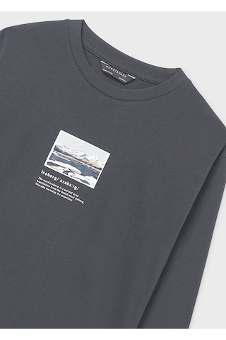Mayoral Erkek Çocuk Uzun Kollu T-shirt 7011 Gri