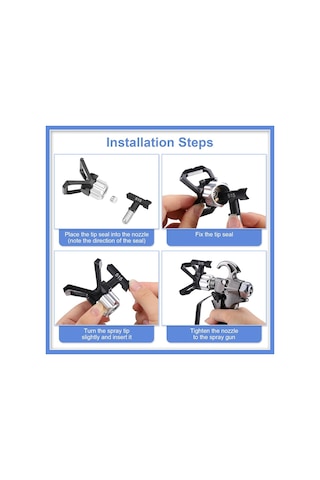 Xurunkeji Adet Havasız Boya Püskürtme Ucu, Havasız Boya Püskürtme Makinesi İçin Tersinir Püskürtme Uçları, Püskürtme Boya Nozulları