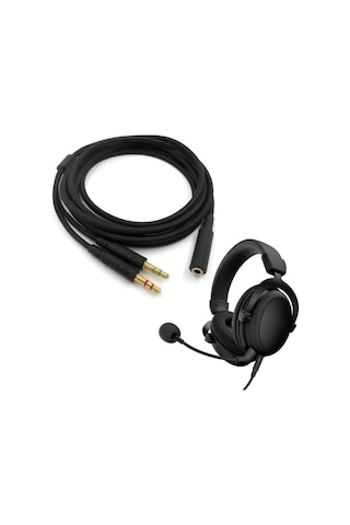 Kingston Hyperx Cloud 2/alpha Uyumlu Gaming Kulaklık Ses Kablosu Siyah