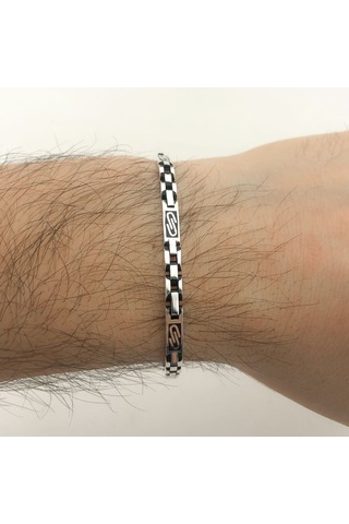 Takıhan 925 Ayar Gümüş Erkek Bileklik Gümüş