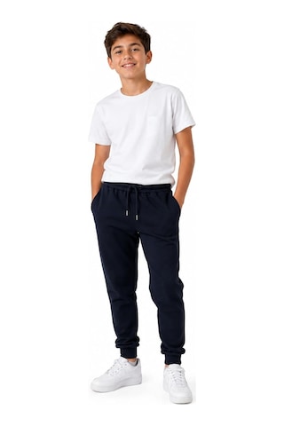 Caribou Çocuk, Süper Kalite, Yazlık, 6 - 16 Yaş Arası, Lacivert, Cepli, İki İplik, Compact Kumaş, Lastik Paçalı, Eşofman Altı