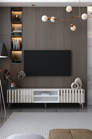 180dhdtsr6btg Aden Pleksi Desen Tv Sehpası Beyaz-traverten-gümüş