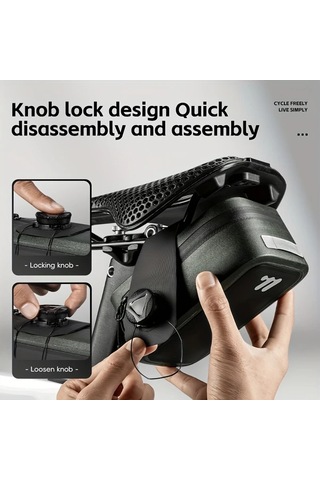 Willowhaven Orange West Bıkıng Bisiklet Kuyruk Çantası Kendinden Kilitlemeli Sele Çantası Taşınabilir Depolama Altın