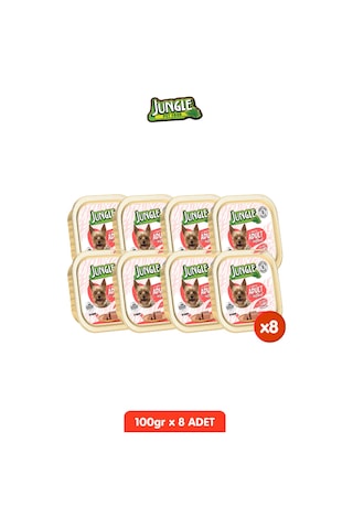 8 Adet Kuzulu Köpek Yaş Maması Tahılsız Pate Alucup - 8 Adet X 100 Gr
