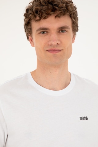 U.S. Polo Assn. Erkek Regular Fit Bisiklet Yaka Beyaz Tişört 50294290-VR013