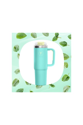 Big T Termos 1.1 L Mint Çift Duvarlı Pipetli Sızdırmaz Yeşil