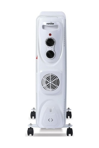 Mars Star Turbo Fanlı 11 Dilim Elektrikli Yağlı Radyatör, 2500 Watt Petek Isıtıcı - B08f