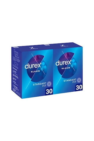 Durex Klasik Prezervatif 2 x 30'lu