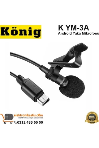 König K Ym 3A Android Yaka Mikrofonu