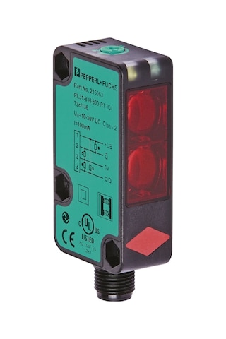Pepperlfuchs Rl31-8-h-800-rt/73c/136 ,kübik/800mm Pnp/npn-no/nc M12-4p Cisim Fotosel