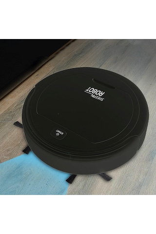 Suntek 3'ü 1 Arada Robot Süpürge Düşük Gürültülü Siyah Siyah