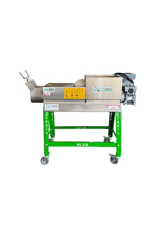 Yeşil Makina Helezonlu Üzüm Sıkma ve Şıra Makinesi 250 kg/saat