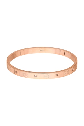 Chavin Rose Kelepçe Dizayn Taşlı Kadın Bileklik Du22rsx Gold