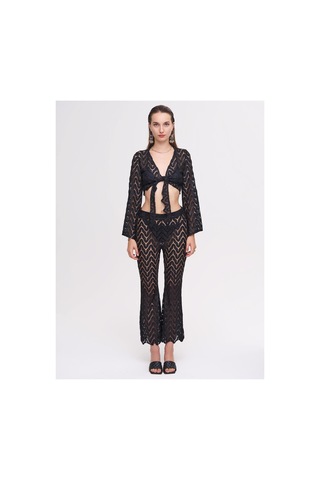 La Garita Jude Siyah Crop Top&pantolon Set Siyah Siyah