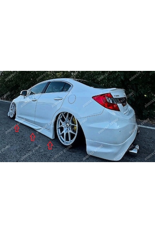 Honda Civic Fb7 Yan Marşpiyel Seti Sağ-sol - Boyasız - Bodykit Store