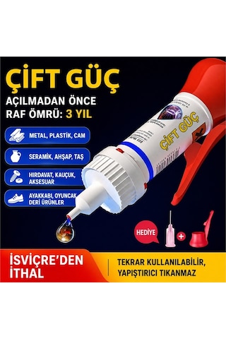 Pm-29676 Yağ Bazlı Jel Tipi Süper Hızlı Çok Amaçlı Güçlü Yapıştırıcı