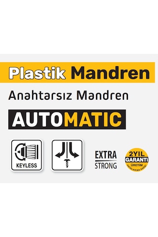 Sgs5600 Otomatik Plastik Mandren 0.8 - 10mm 3/8 - 24unf