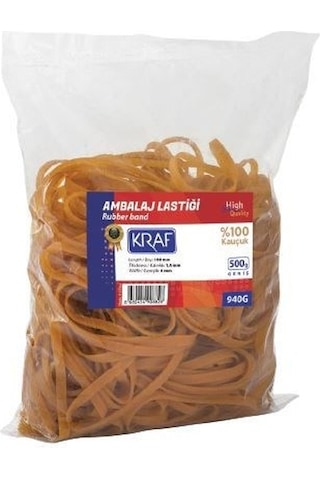 Kraf Ambalaj Lastiği Kauçuk Geniş 940G 500 Gr