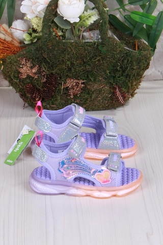 Vicco 332.b25y.254 Lila Can Anatomik Işıklı Kız Çocuk Sandalet Lila