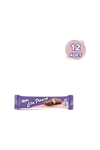 Milka Lila Pause Bar Çikolata 34 G 12 Adet