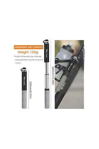 Mufunye 120psı Yüksek Basınçlı Dağ Bisikleti Pompası - Manuel Alüminyum Taşınabilir Lastik Şişirme Seti Diğer