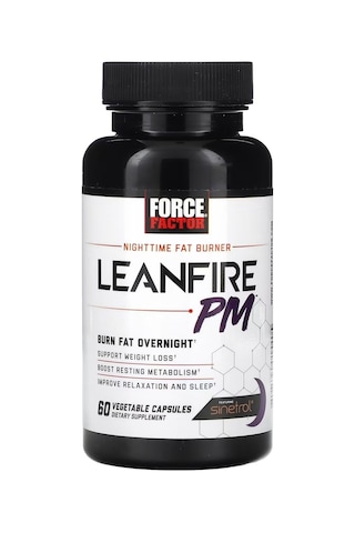 Force Factor Nighttime Fat Burner Leanfire Pm 60 Vegetable Capsul