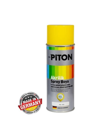 Piton Akrilik Sprey Boya 400 Ml Ral1003 Sinyal Sarı