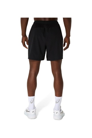 Asics Court 7ın Short Erkek Black/pure Silver Şort 2041a344-001 Black/pure Silver