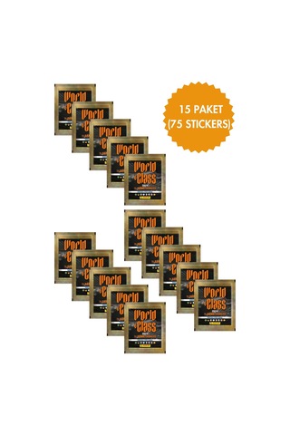 Toyika Panini Lisanslı World Class 2024 Koleksiyon 15 Paket 75 Stickers Çıkartma
