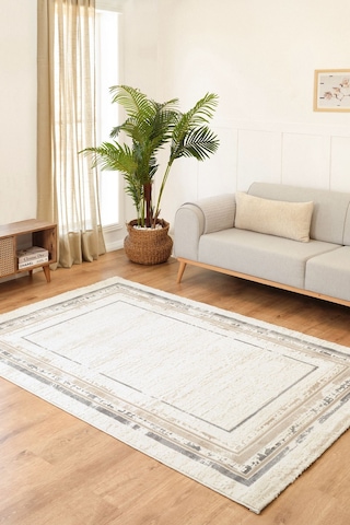 Kaşmir Halı Sahara 7/24 Sara 100x300 CM Salon Mutfak Halısı Yolluk Kilim
