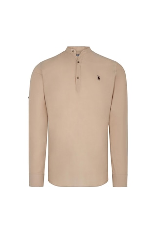 G983 Dewberry Hakim Yaka Erkek Gömlek-bej Bej