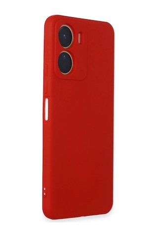 Uryport Vivo Y16 Kılıf First Silikon - Kırmızı