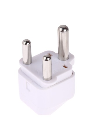 Taşınabilir Evrensel Soket - Büyük Güney Afrika Fiş Güç Adaptörü Seyahat Şarj Cihazı Beyaz