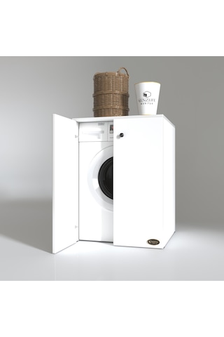 Kenzlife Çamaşır Makinesi Dolabı Kapaklı Tatyana Byz 90*70*60 Ban Çok Renkli