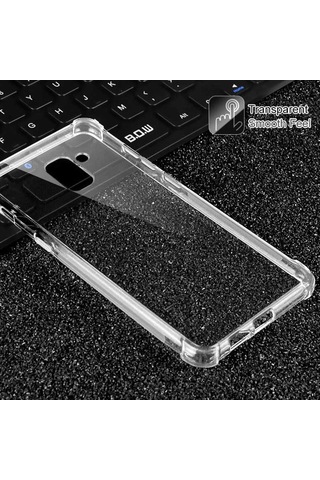 Galaxy Uyumlu A6 2018 Kılıf Zore Nitro Anti Shock Silikon Renksiz