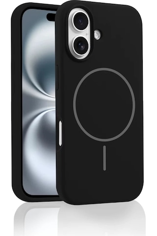 Apple Uyumlu iPhone 16e Kılıf Lansaman Silikon M-safe Magnetik Şarj Jully Kapak Kahverengi