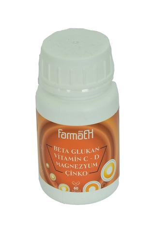 Yeşil Naturel Farmaex Beta Glukan Vitamin C - D Magnezyum Çinko 60 Kapsül