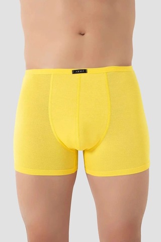 Carlburn Premium Erkek İnce Bel Lastikli Bambu Boxer Sarı 5'li Paket Günlük Pürüzsüz Yumuşak