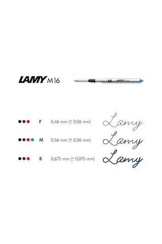 Lamy Tükenmez Kalem Refili Tekli Mavi Medium "m" Uç M16m-m